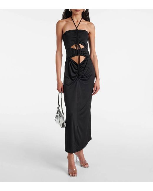 JADE Swim Black Kira Cutout Maxi Dress
