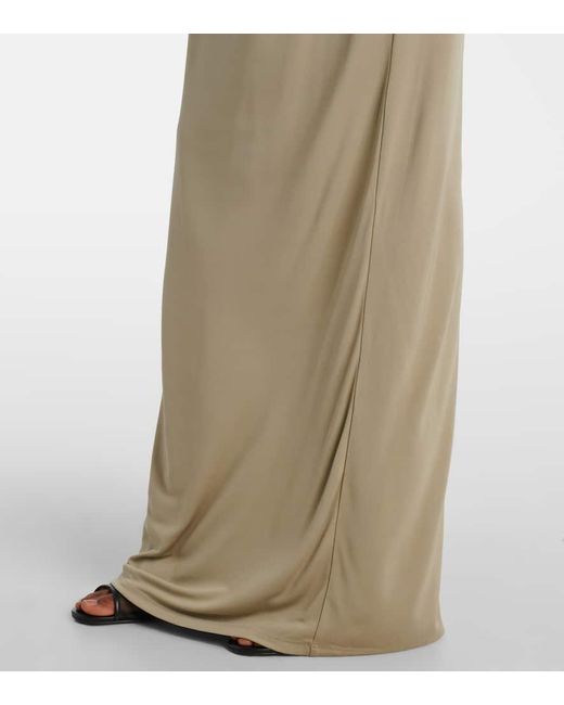 Christopher Esber Green Maxikleid Duo Bezel Quartz Aus Jersey