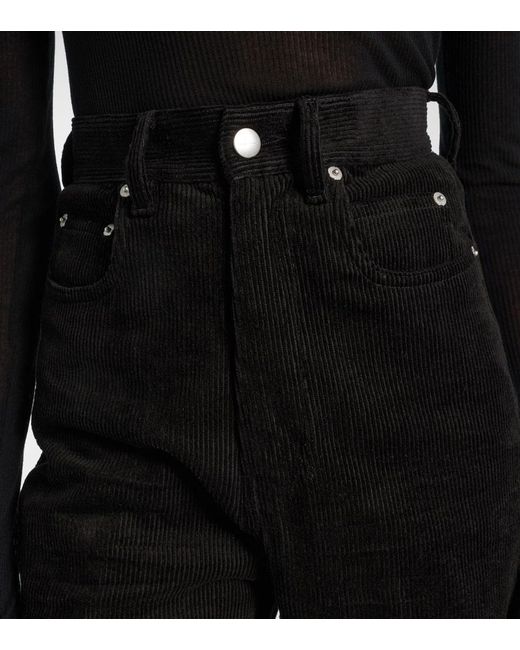 Rick Owens Black Schlaghose Bolan Aus Cord