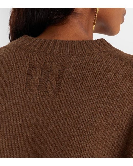 Nili Lotan Brown Josepha Wool Sweater