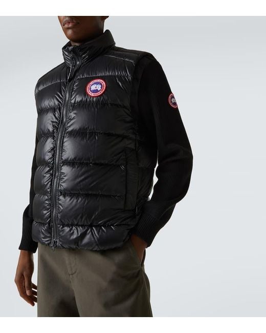 Chaleco De Plumas Crofton De Nylon Canada Goose de hombre de color Black