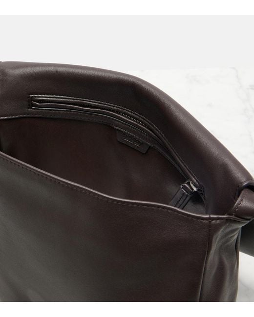 The Row Black Nuance Two Leather Shoulder Bag