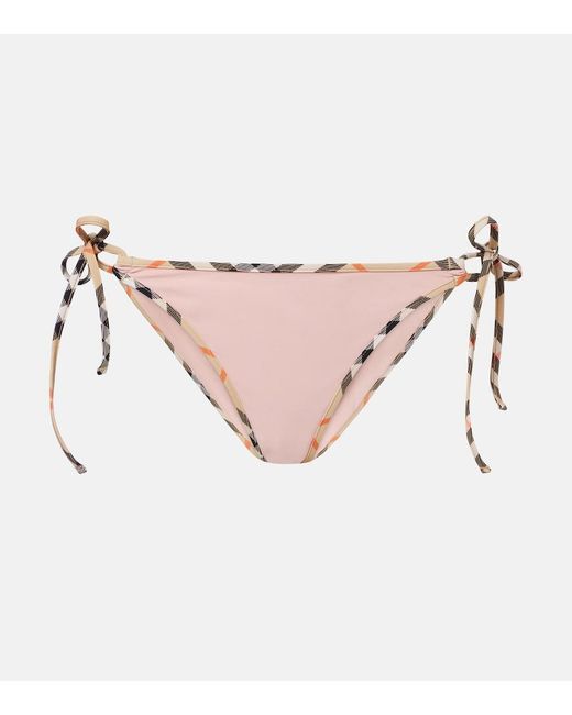 Burberry Pink Check Bikini Bottoms