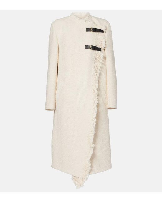 Isabel Marant Natural Mantel Gameia Aus Baumwolle Und Leinen