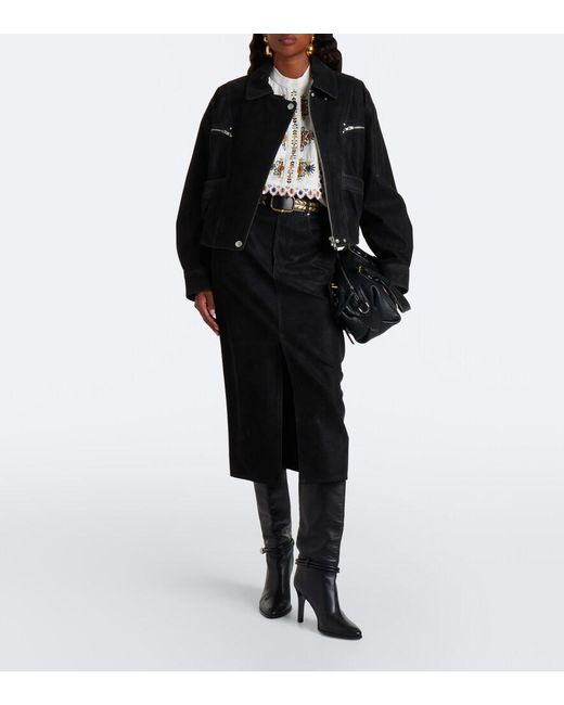 Isabel Marant White Monique Embroidered Blouse