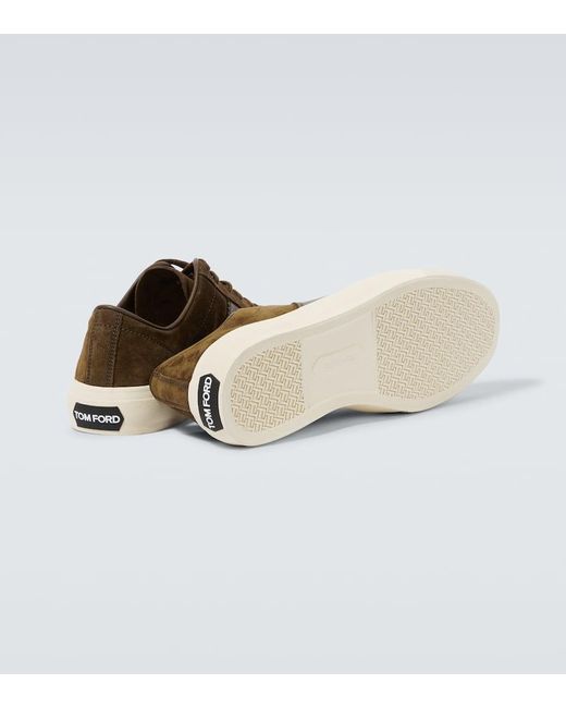 Tom Ford Sneakers Cambridge aus Veloursleder in Brown für Herren