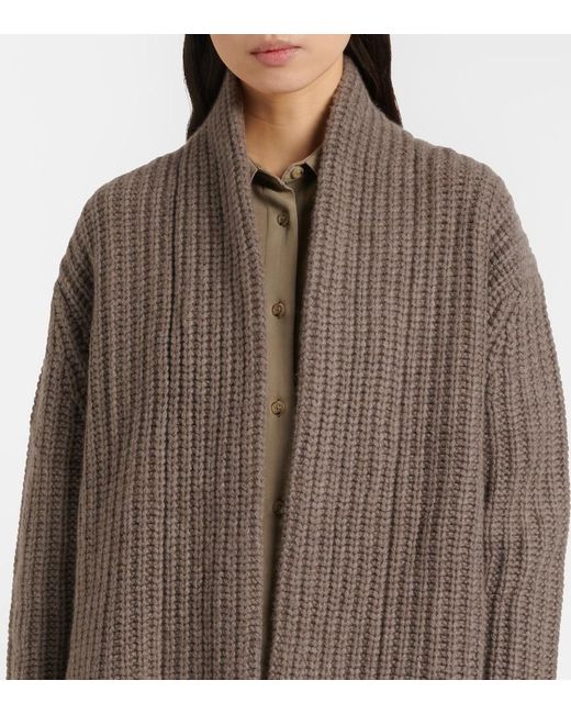 Lisa Yang Brown Jacqueline Cashmere Cardigan