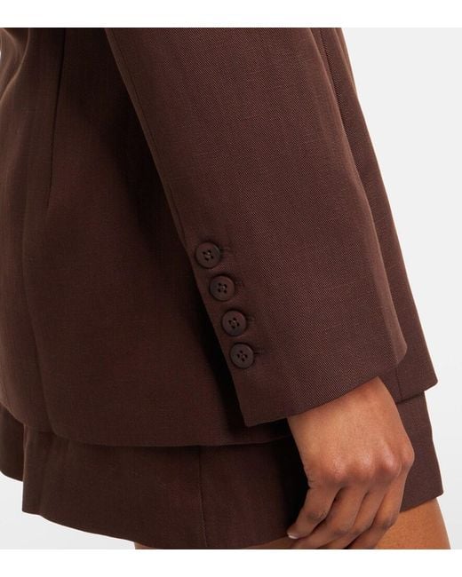 Faithfull The Brand Brown Deni Blazer