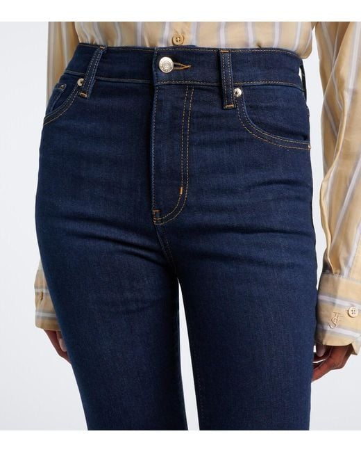 FRAME Blue Flare Flared Jeans