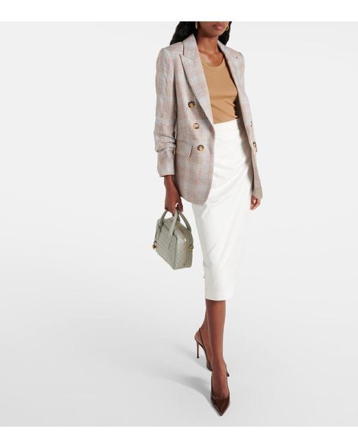 Veronica Beard Gray Beacon Dickey Linen Blazer