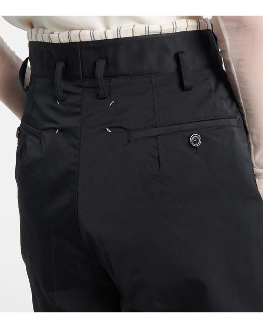 Maison Margiela Black Distressed Shorts