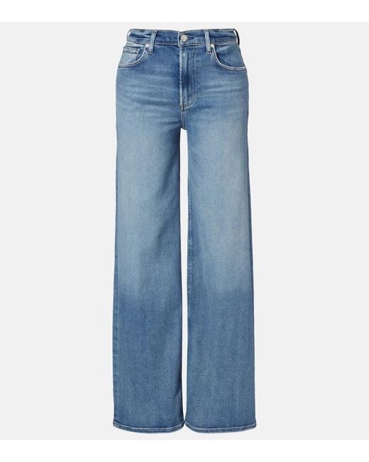 Citizens of Humanity Blue Lyra High-Rise Wide-Leg Jeans