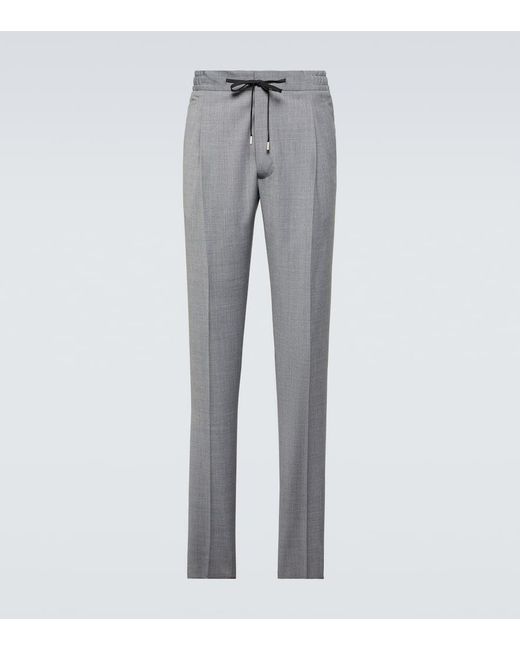 Pantaloni Easy Wear in misto lana di Lardini in Gray da Uomo
