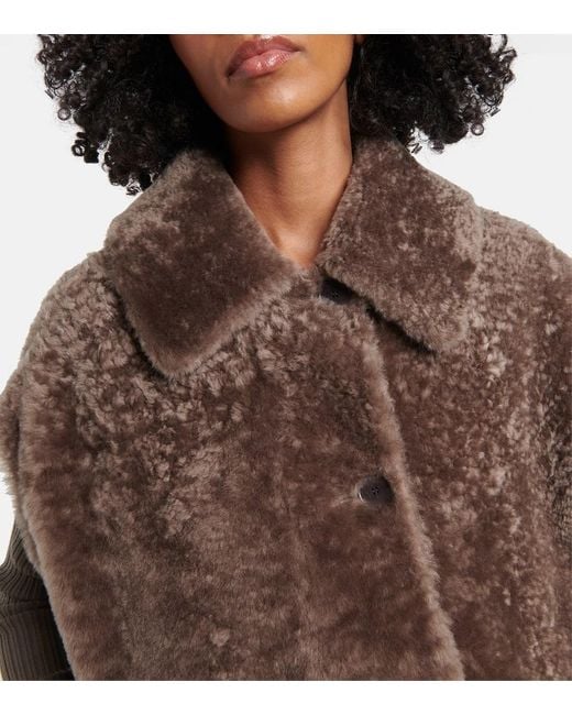 Joseph Brown Reversible Shearling And Leather Vest