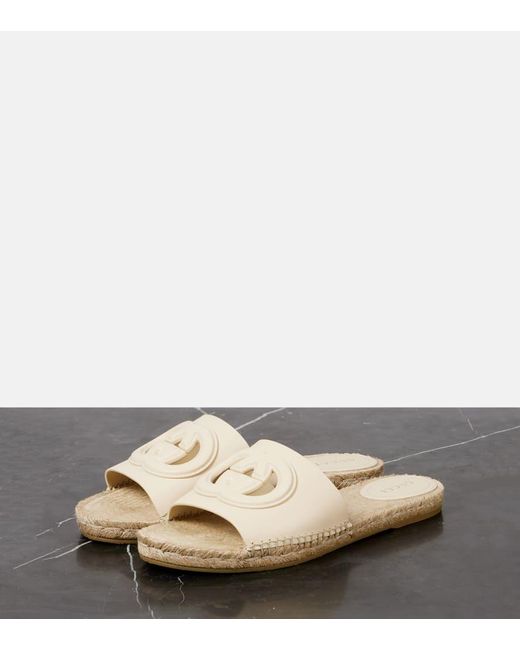 Sandali Espadrillas Cut di Gucci in Natural