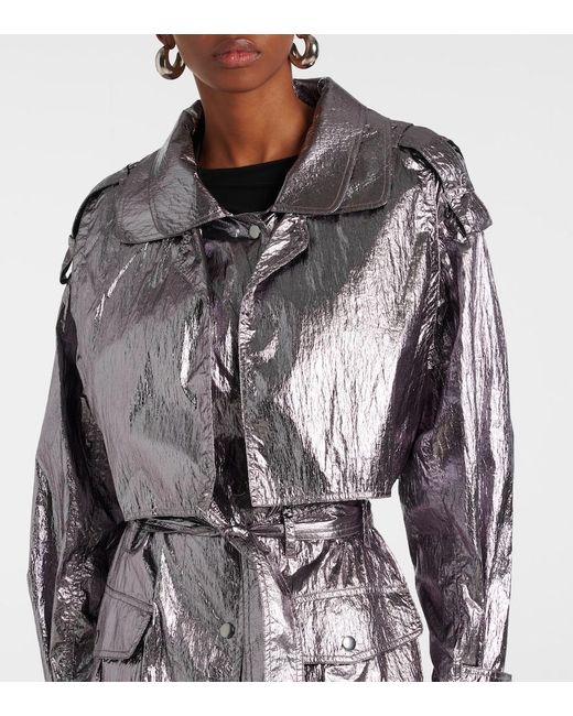 Isabel Marant Gray Lsikagd Trench Coat