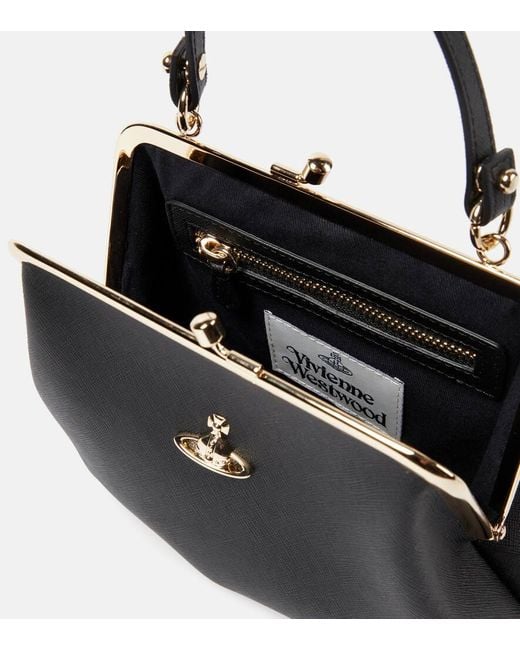 Vivienne Westwood Granny Small Faux Leather Tote Bag in Black Lyst