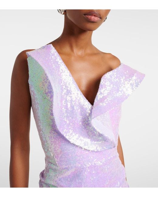 Robe Longue Requiem A Sequins Maticevski en coloris Purple
