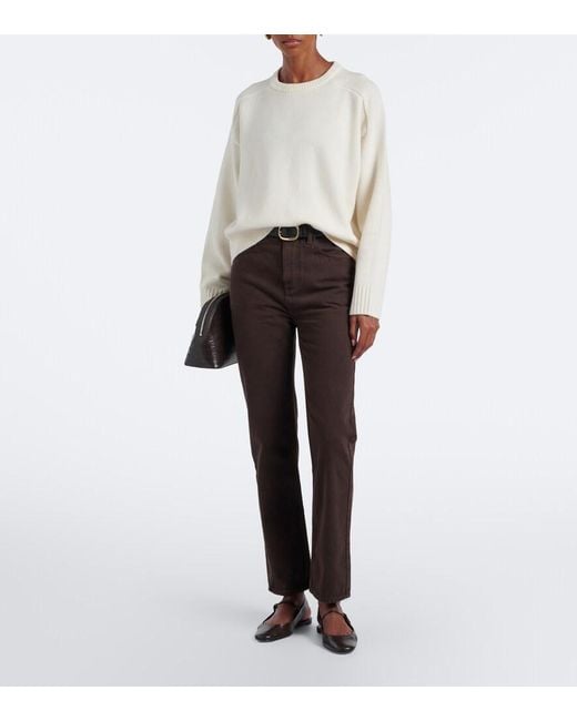 Loulou de Saison White Breha Wool And Cashmere Sweater
