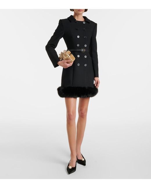 Robe Self-Portrait en coloris Black