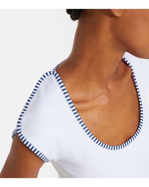 Jacquemus White Espiral Cotton Jersey T-Shirt