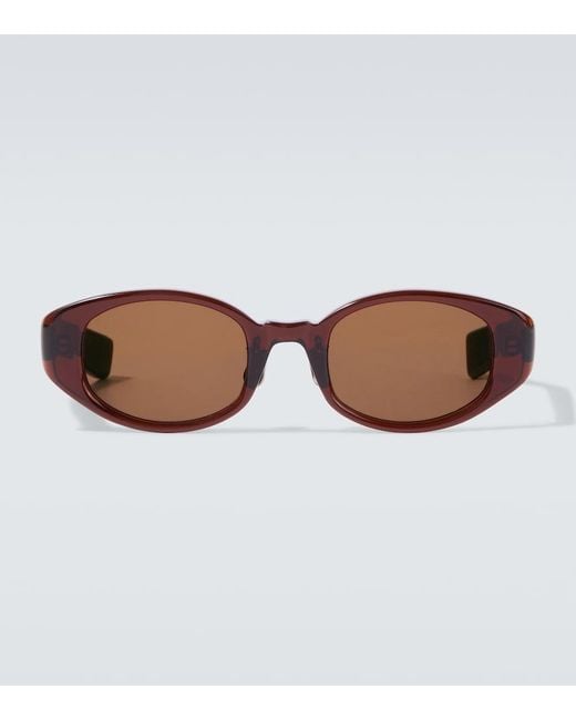 Auralee Brown X Eyevan 002R Oval Sunglasses for men