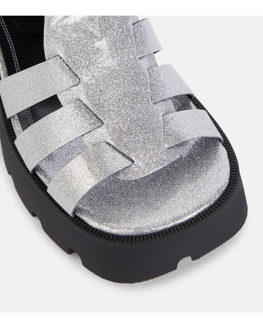 Sandalias Bulla Emma Con Plataforma NODALETO de color Black