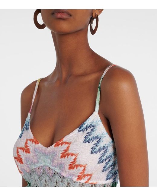 Missoni White Lame Camisole