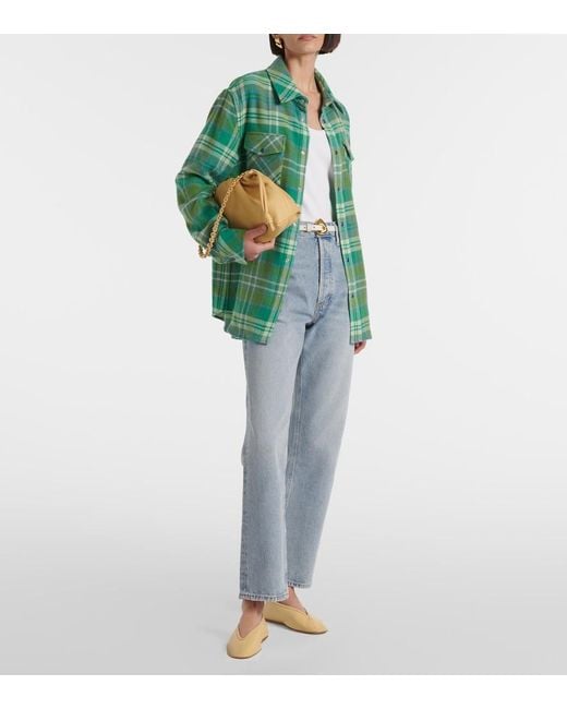 Agolde Blue 90S Pinch Waist Straight Jeans