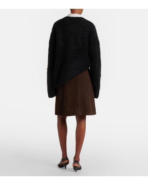 Totême Brown Suede Miniskirt