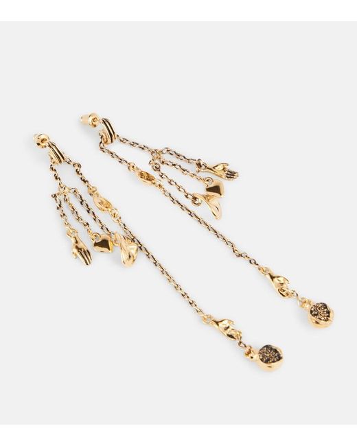 Lemaire White Estampe Drop Earrings