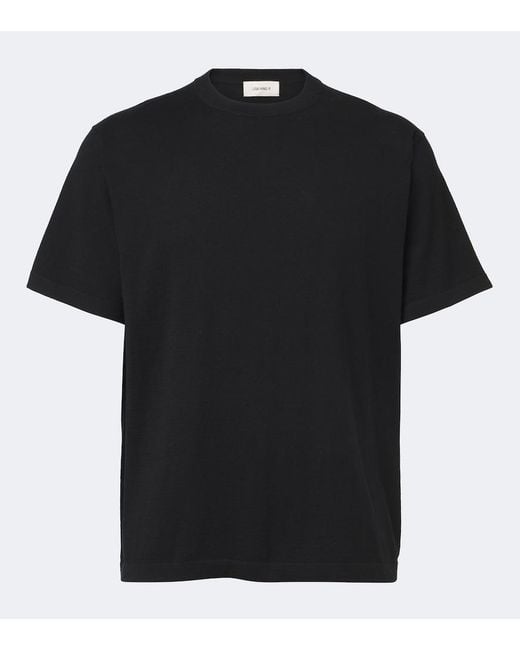 Lisa Yang Black Bradley Cotton And Cashmere T-Shirt for men