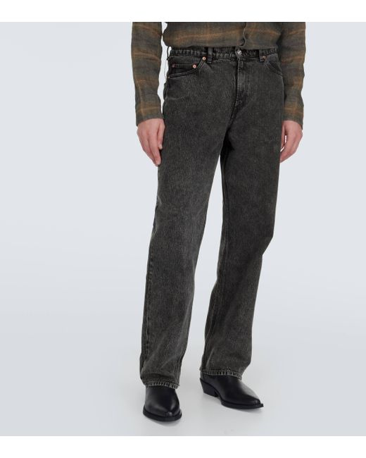 Our Legacy Gray High-rise Straight Jeans for men