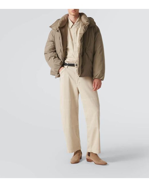 Lemaire Daunenjacke Aus Einem Baumwollgemisch in Natural für Herren