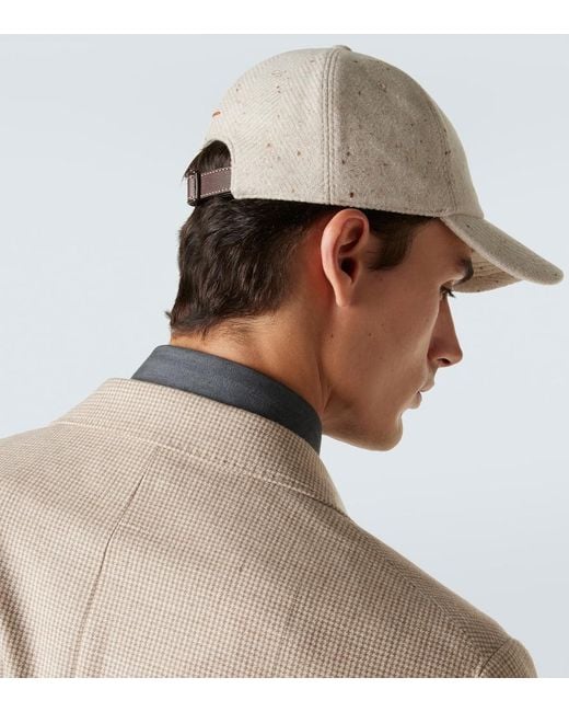 Cappello Da Baseball di Brunello Cucinelli in Natural da Uomo