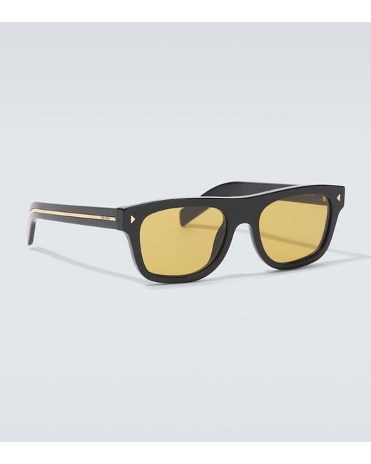 Prada Eckige Sonnenbrille in Brown für Herren