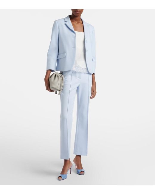 Dorothee Schumacher Blue Emotional Essence Cropped Blazer