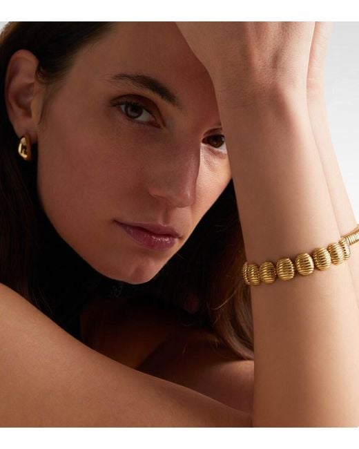 Pamela Zamore Metallic Isla Oval Link 18Kt Bracelet