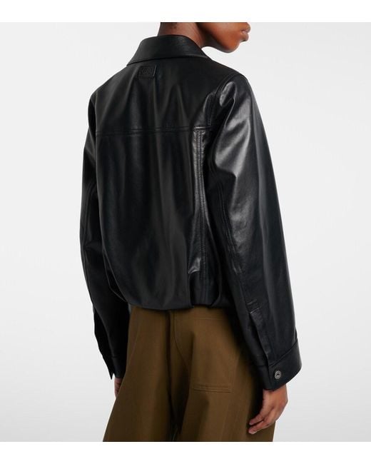 Loewe Black Leather Jacket