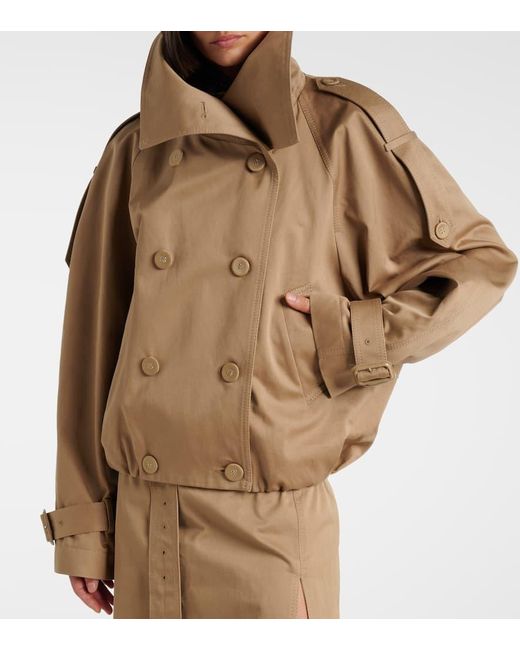 Acne Natural Jacke Aus Baumwoll-Twill