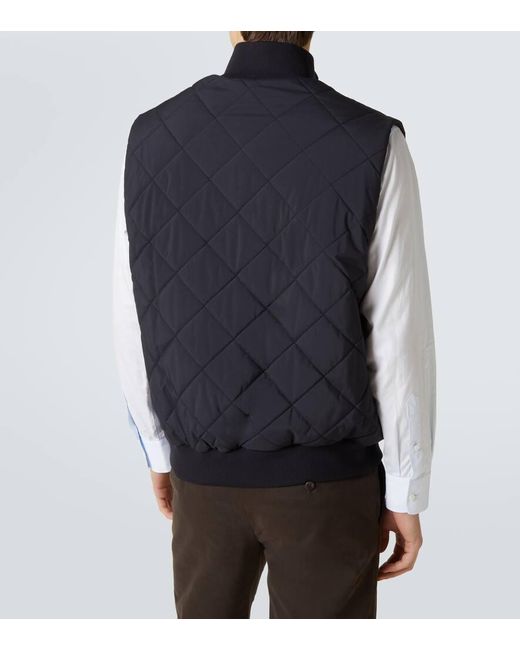 Loro Piana Weste Windwish Storm in Blue für Herren