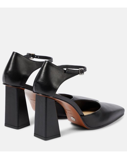 Proenza Schouler Quad Leather Pumps in Black Lyst UK