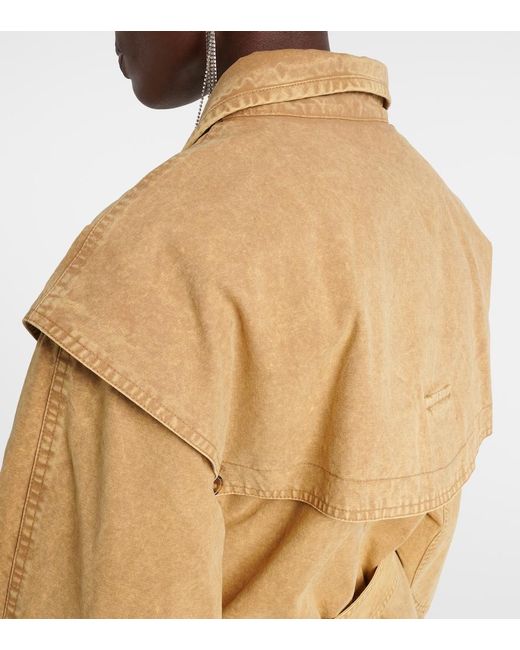 Isabel Marant Natural Michaela Denim Trench Coat
