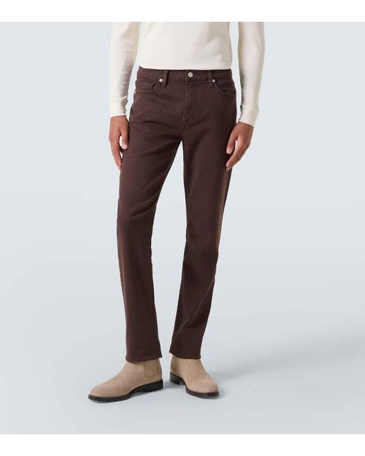 Jeans L'Homme Slim A Vita Media di FRAME in Brown da Uomo