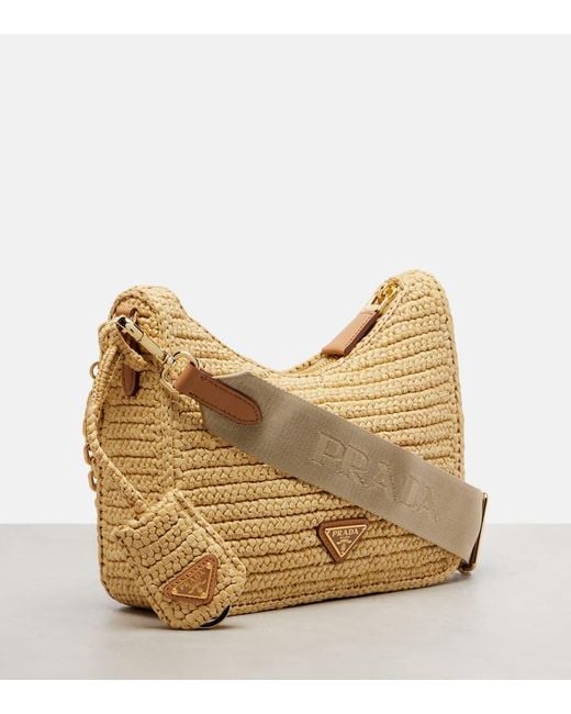 Prada Natural Re-Edition 2005 Crochet Shoulder Bag