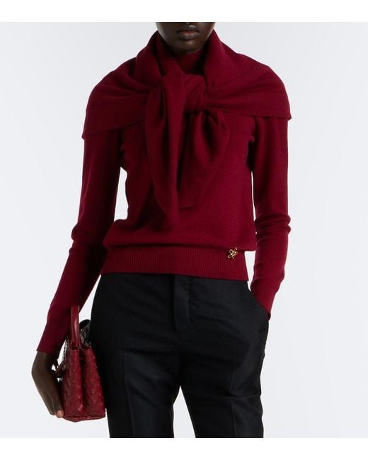 Oscar de la Renta Layered Cashmere Sweater