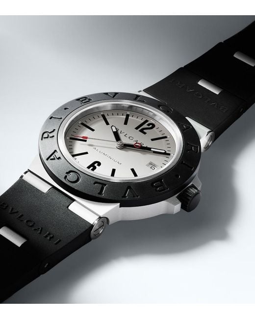 BVLGARI Metallic Aluminium Watch for men
