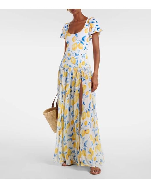 Alexandra Miro White Jamie Sheer Maxi Skirt