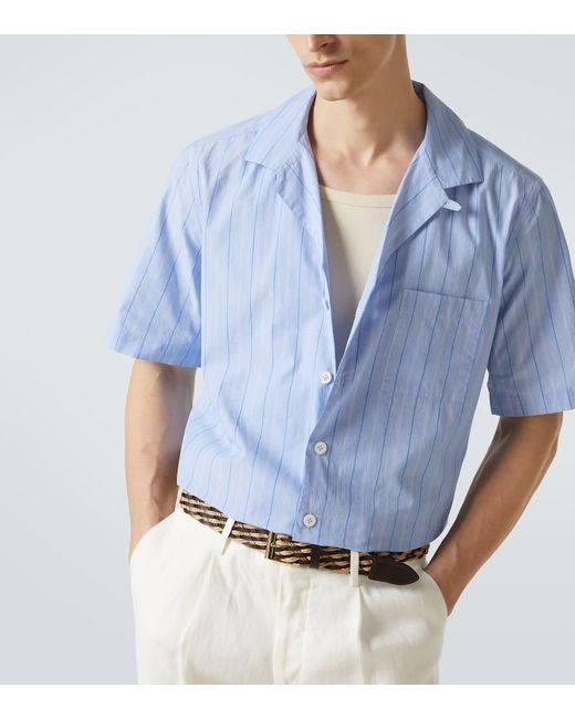 Lardini Hemd Aus Baumwollpopeline in Blue für Herren