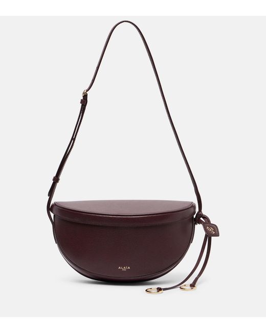 Alaïa Purple Hip Small Leather Shoulder Bag